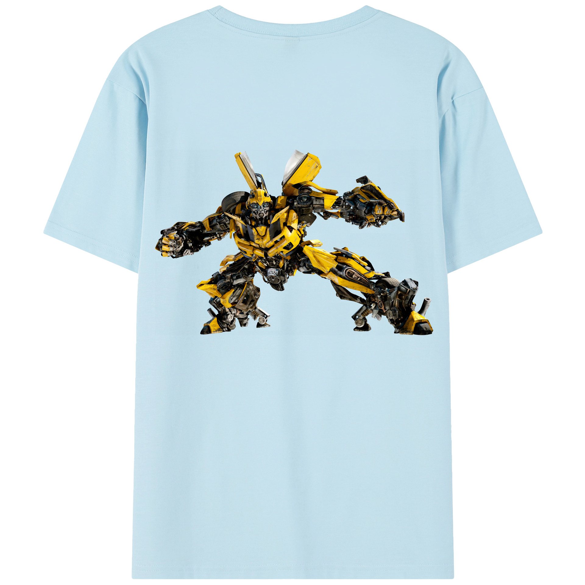 （画像用） Transformers トランスフォーマー 綿100％半袖Tシャツ（背面プリント）